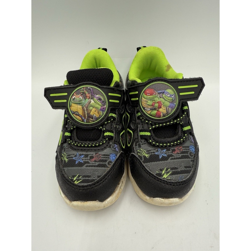 Toddler Teenage Mutant Ninja Turtle Light‎ Up Shoes SIze 7